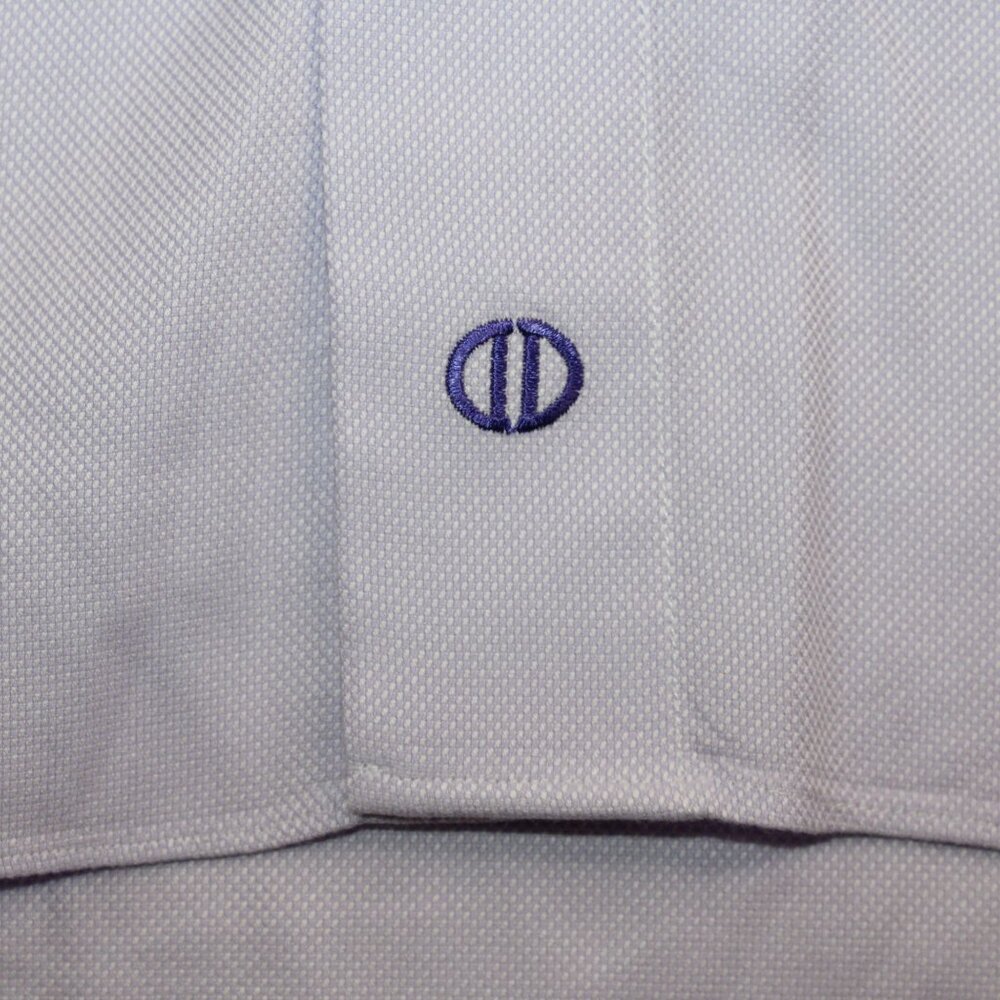 David Donahue Mens Neck 17 Light Purple Dress Shirt Business Attire - Picture 9 of 11